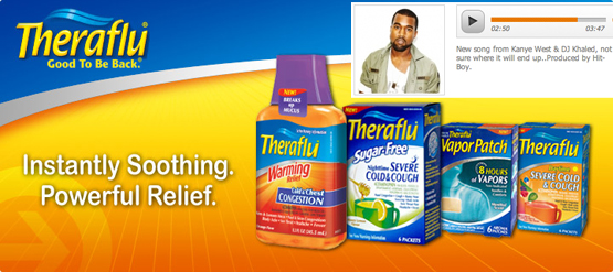 Kayne West's threaflu track on Hot New Hip-hop. Kanye West Treaflu Kanye West Theraflu