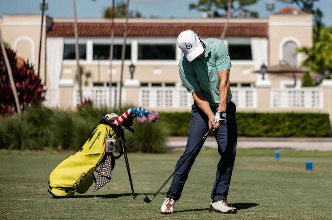 Cobra King MB golf club swing.